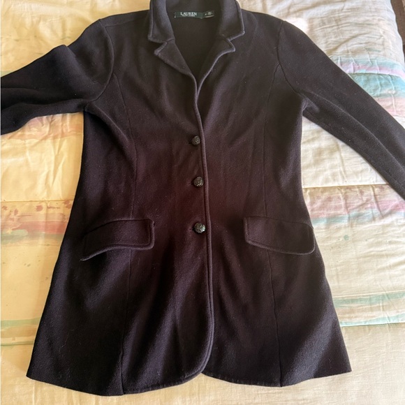 Black Blazer with Button Detail - Picture 6 of 10